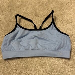 Champion Light Blue Sports Bra with Black Trim